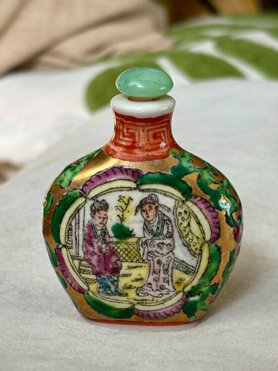 Antique Other - Antique Chinese Famille Rose Snuff Bottle